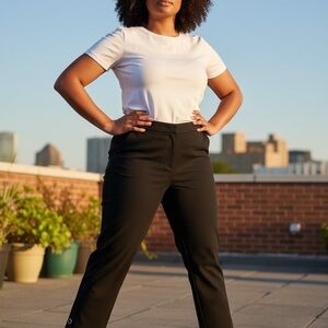 Rafaella Classic Black Cropped Pants